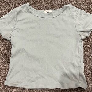 John Galt light green/grey crop top